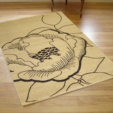 New Modern Cameo Floral Rug