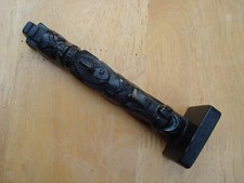 VINTAGE BLACK TOTEM POLE