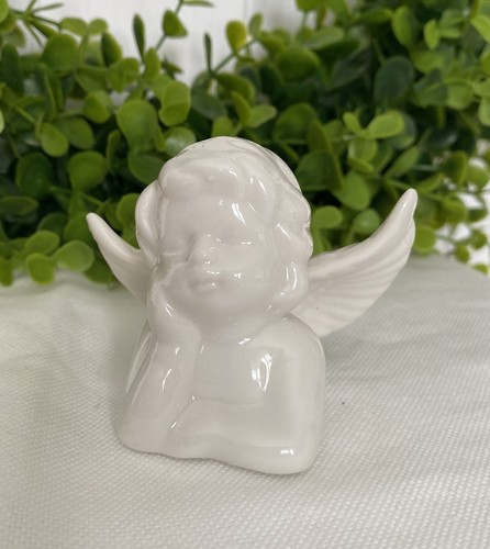 Cherub boy angel - ceramic, decor