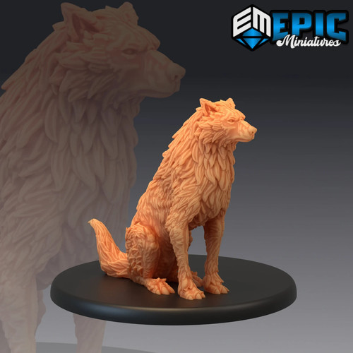 Giant wolf miniature - miniature, 28-32mm