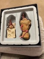 Trip Trap Miniature Danish Denmark Christmas Ornaments 2007 Nisserikker in Box