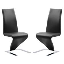 Demi Z Black Faux Leather