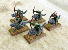 CITADEL WARHAMMER WELL PAINTED GOBLIN WOLFRIDERS