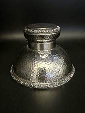 Antique silver inkwell - antique,