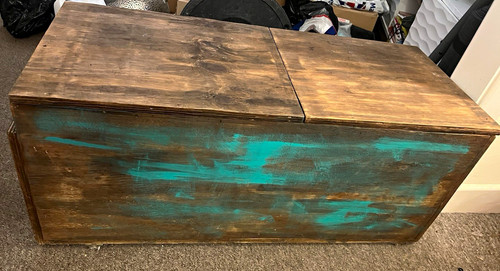 Wooden rectangular storage - wooden,
