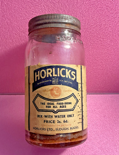 Early old horlicks jar - horlicks,