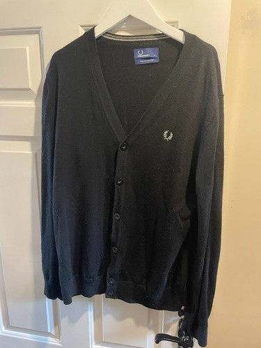 Fred perry cardigan black used - fred,