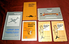 6 LEARJET MANUALS. All Fine Condition.
