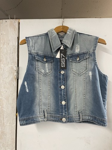Ladies denim waistcoat size - ladies, 16