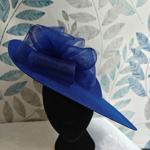 Royal blue bow - royal, flower