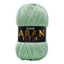 Aran Wool Woolcraft Aran 400g Knitting Yarn, 75% Acrylic & 25% Wool Mix 