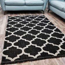 Black and white rug - and, weave
