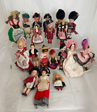Vintage Souvenir Celluloid Dolls from Around the World. 19 in total