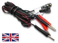 Quality Electrode Lead Wires for TENS Machines x 1 Pair Standard Leads