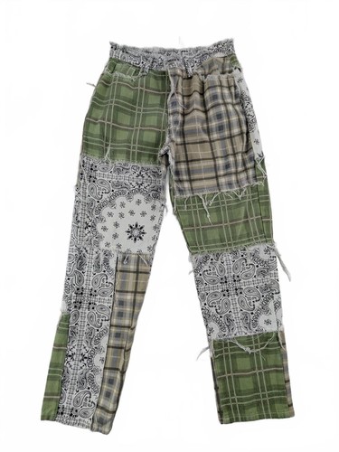 Patchwork jeans green - patchwork,