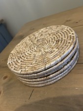 Set Of Six Retro Rattan