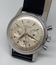 Lemania 105 Manual Steel