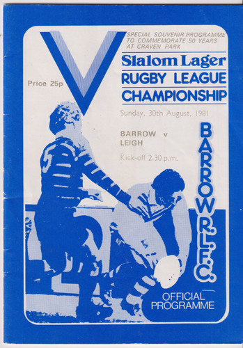 Barrow rlfc leigh - barrow,