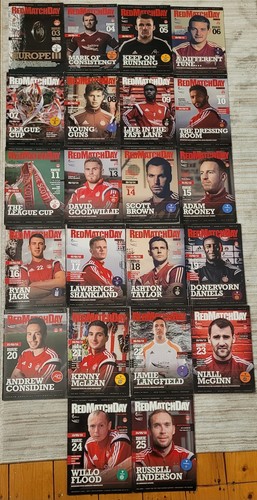 22x aberdeen programmes - aberdeen,