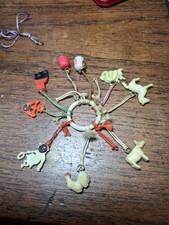 Vintage Crackerjack / Gumball Charms & Ring. Celluloid. 