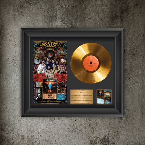 Boston gold record - gold, display