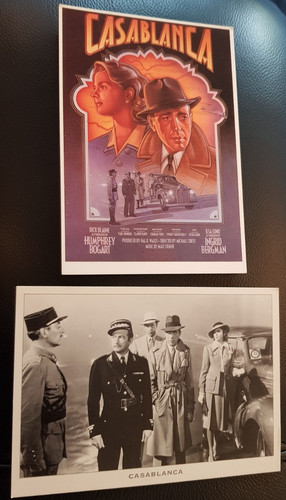 Casablanca film postcards - casablanca, x