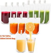 5/10/16Pcs  500ml Plastic Bag