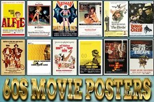 Classic 60's Movie Posters 60s Film Posters Fine Art Quality Part 1