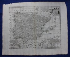 Antique atlas map SPAIN