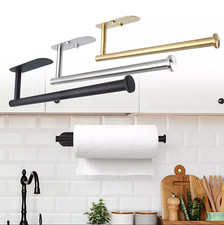 Kitchen Roll Paper Towel Holder Under Cabinet Self Adhesive and Wall Mounted NEW