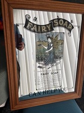 Vintage advertising Mirror  Fairy soap ,limited addtion made by P&G in 1970s