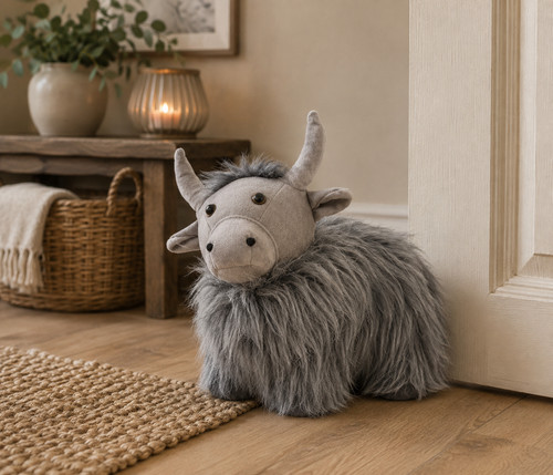 Highland cow door - cow, stop