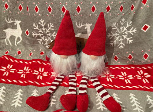 Christmas elf gnome fabric - christmas,