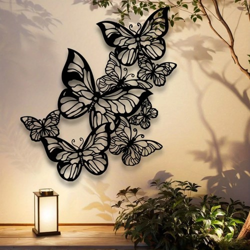 Black white butterfly flower - butterfly,