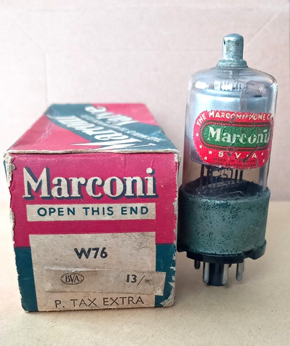 Marconi w76 vacuum - tube, radio