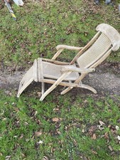 Teak Wooden Steamer Recliner