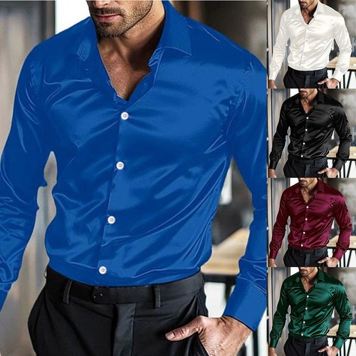 Stylish mens satin - satin, long