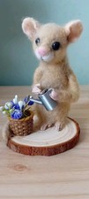 Gardening mouse needle - gardening, felted