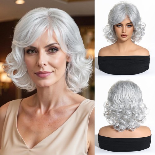 Blonde short curly wig for - curly,