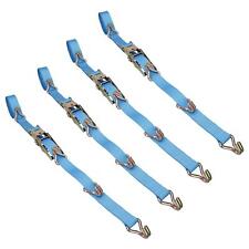 4x Ratchet Strap Trailer Tie Down with Bridging Hooks 5m Hooks Recovery 2.5 Ton