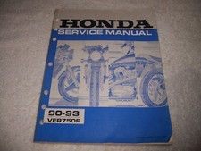 Honda Service Manual 1990-1993 VFR750F pb motorcycle
