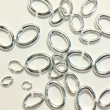 925 Sterling Silver Oval Jump Rings 4mm 5mm 6mm 8mm 10mm Jewellery Making