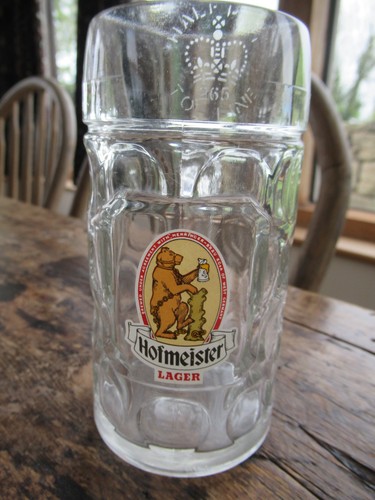 Hofmeister beer lager glass - lager,