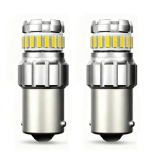 2pcs 1156 White P21W LED Bulbs