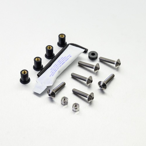 Titanium screen bolt - titanium,