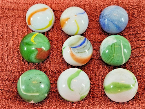 Vintage glass marbles - vintage,