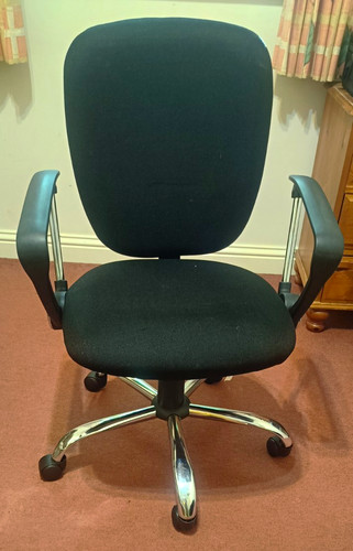 Black fabric swivel task - swivel,