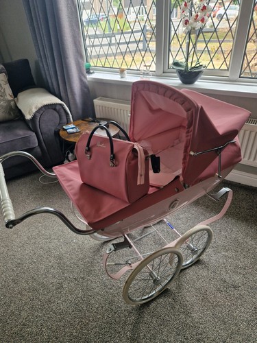 Childs silver cross pram with - silver,