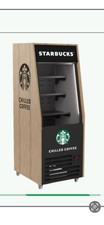Starbucks Drinks Display Fridge Open Front Commercial Cafe Display Chiller