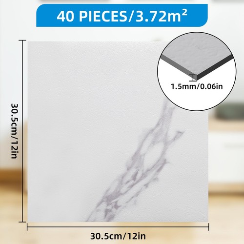 Vinyl floor tiles self